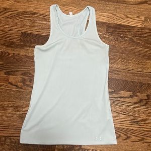 Women’s Under Armor light blue tank top ribbed